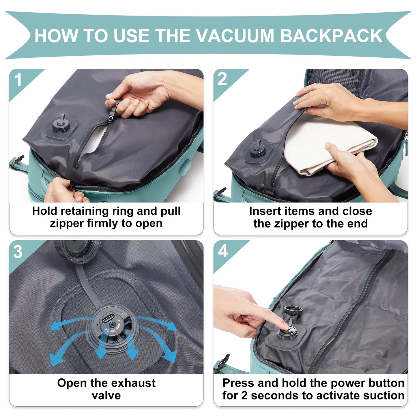 Integrated Vacuum Compression Backpack Ryanair 40X30X20 Travel Backpack Cabin Fly Bag Incase Backpack, Men Backpack Laptop Bag